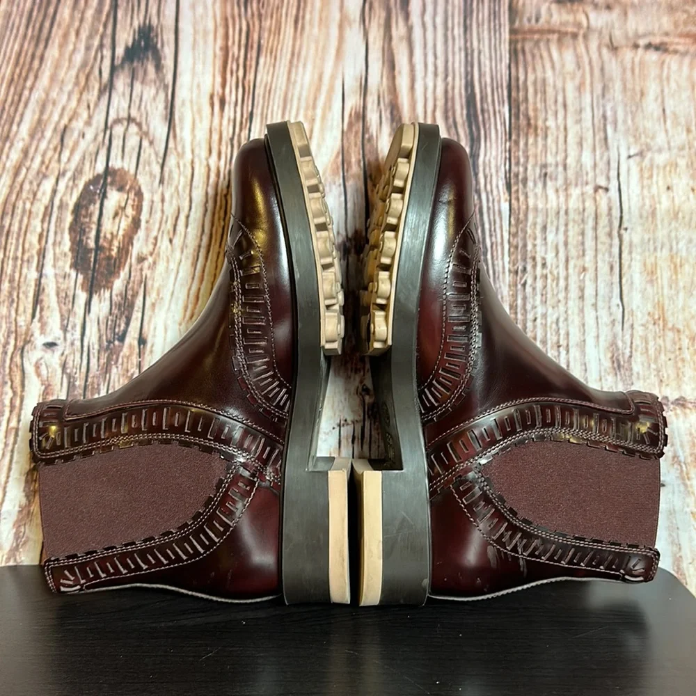 Tod’s Leather Chelsea Boots Womens Sz 34.5 - Picture 9 of 10
